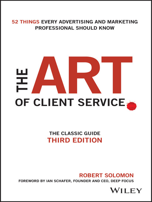 Title details for The Art of Client Service by Robert Solomon - Available